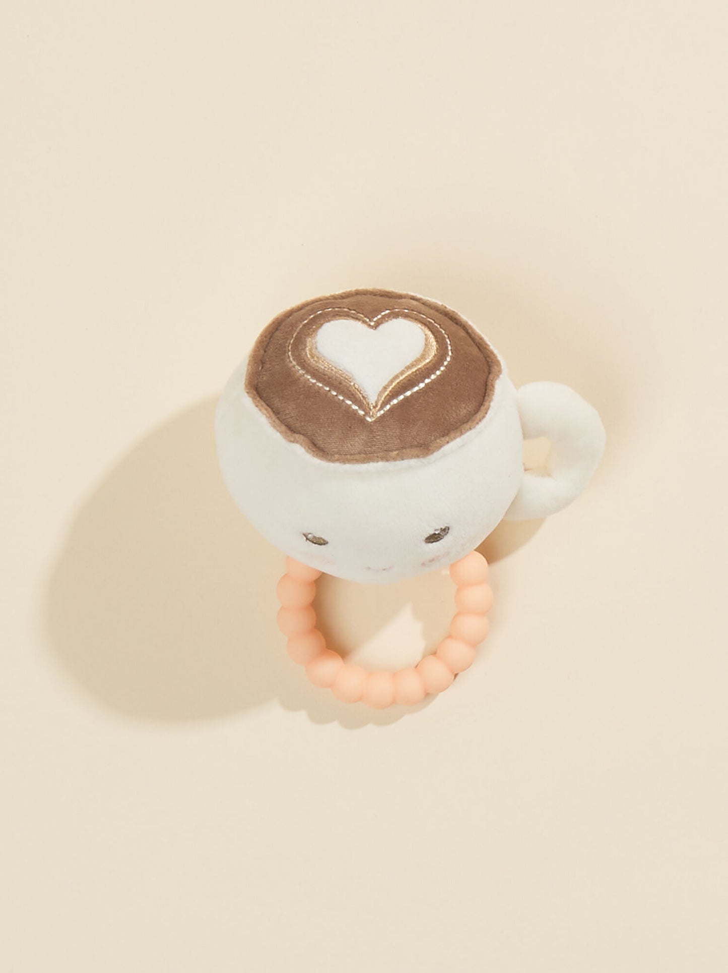 Latte Teether Rattle