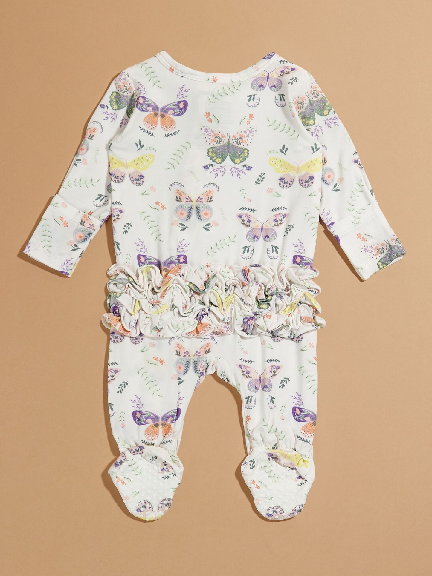 Hazel Butterfly Ruffle Footie
