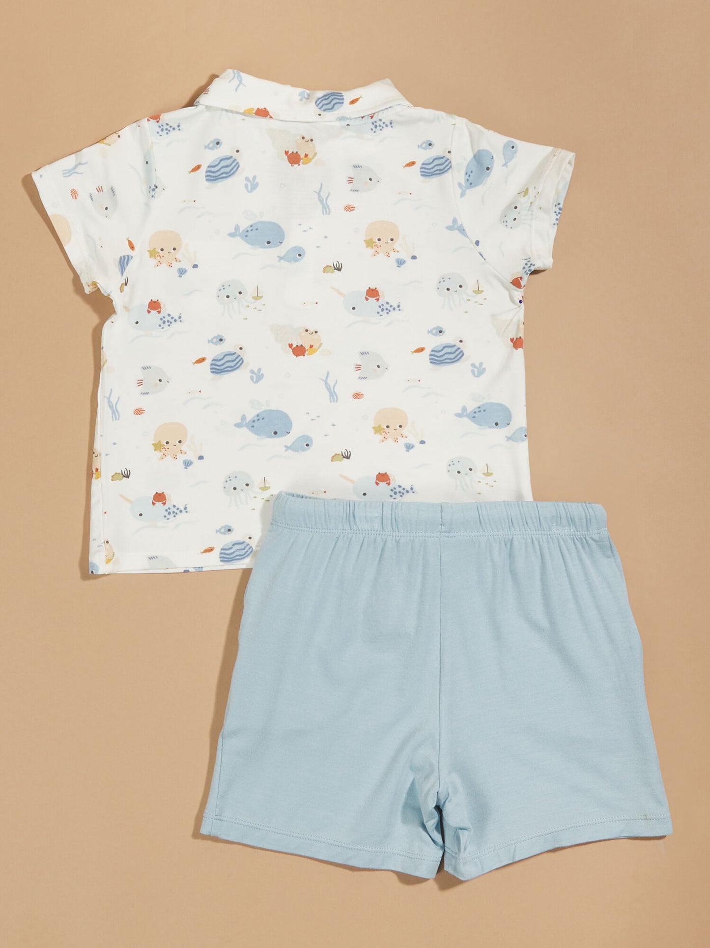 Ocean Adventures Polo Top And Shorts Set