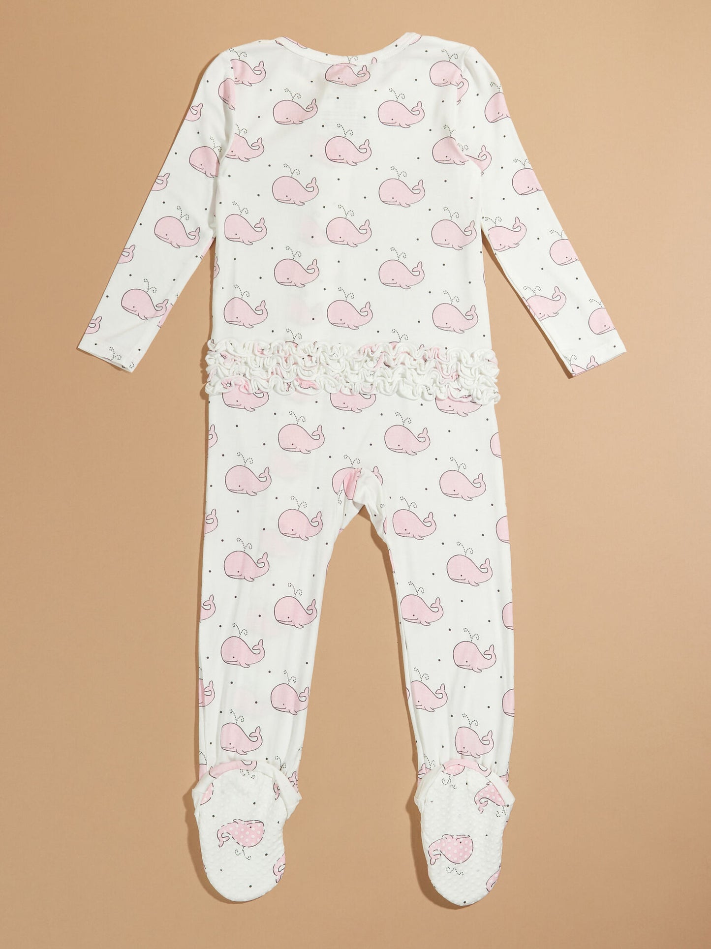 Bubbly Whale Ruffle Footie