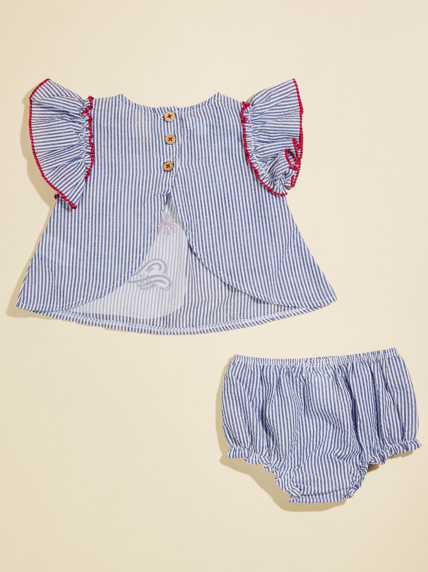 Kyla Sailboat Pinafore Set By MudPie