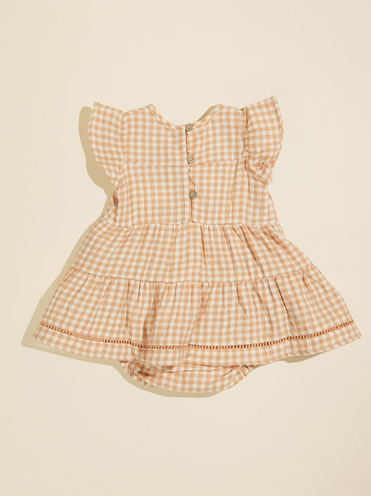 Sadie Gingham Dress And Bloomer Set By Quincy Mae