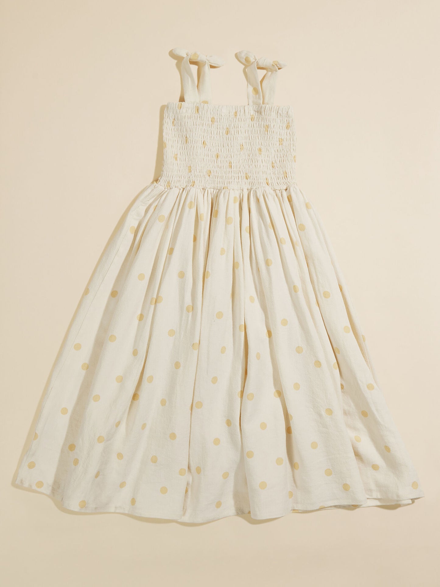Katelyn Polka Dot Smocked Dress By Rylee + Cru