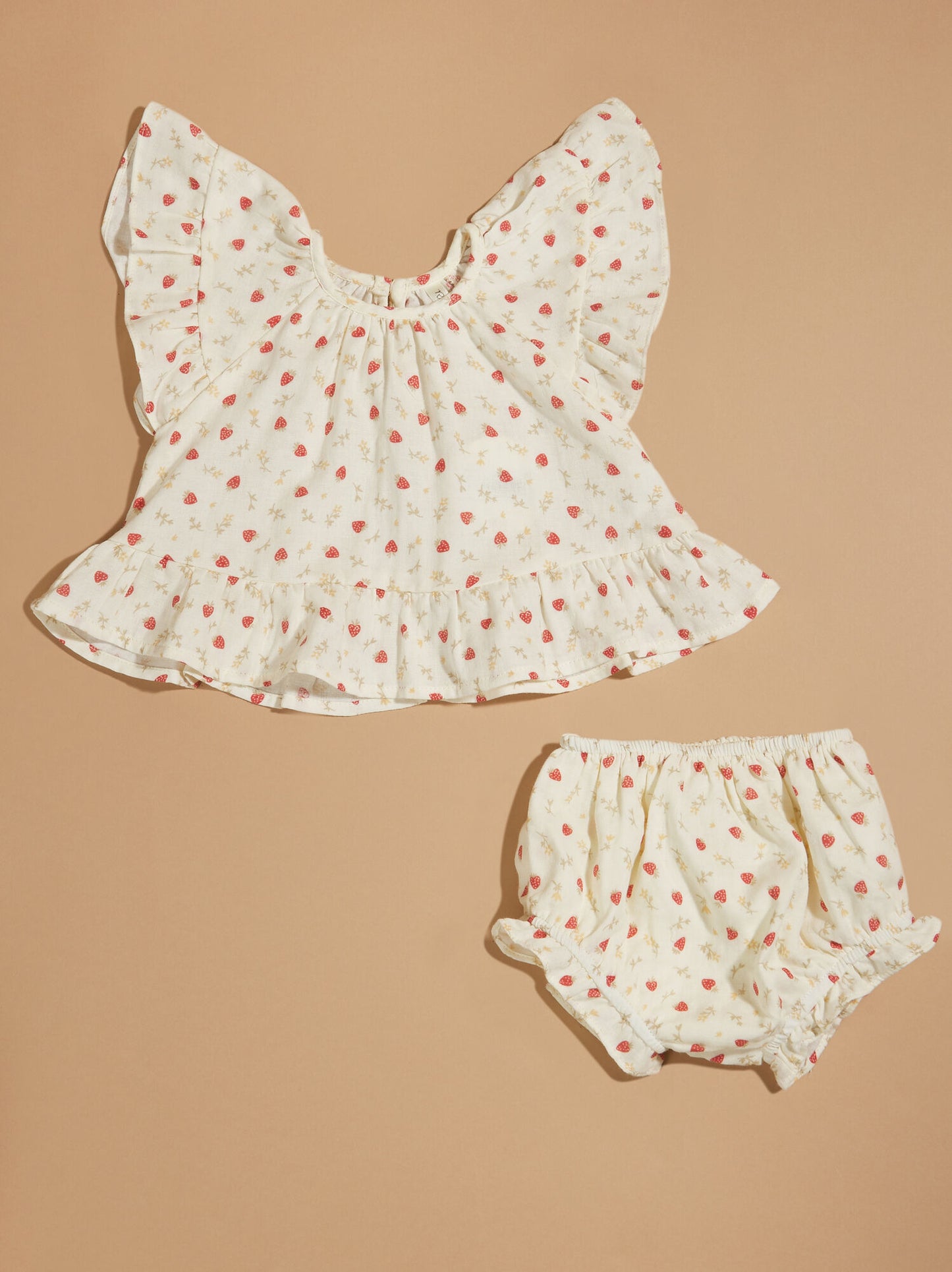 Strawberry Fields Top And Bloomer Set By Rylee + Cru