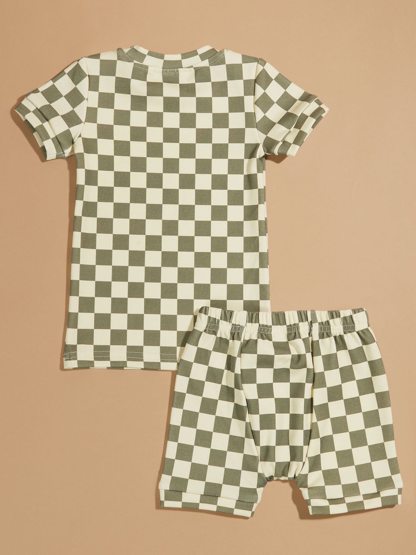 Chase Checkered Tee And Shorts Set