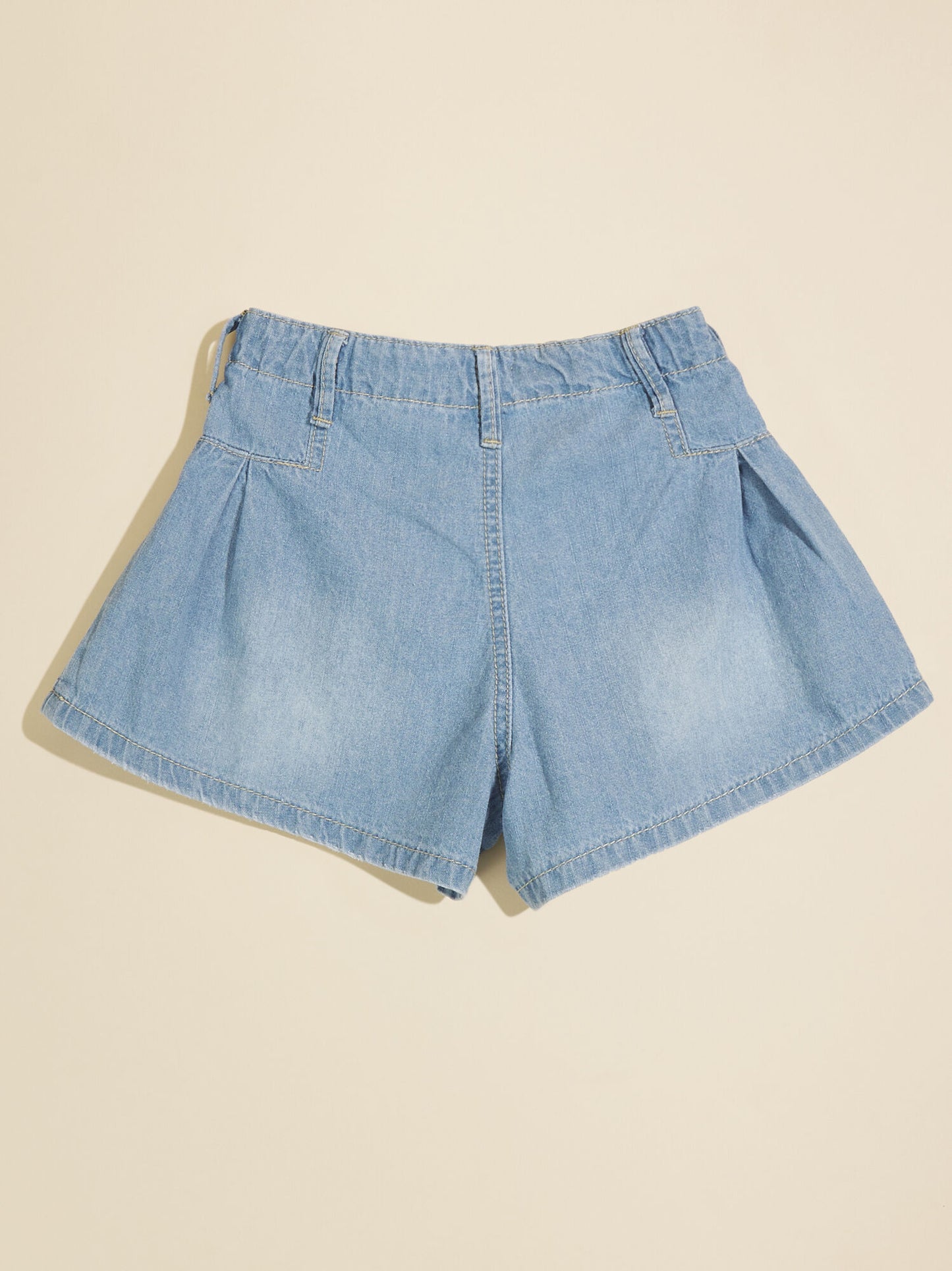 Kaylee Pleated Denim Shorts