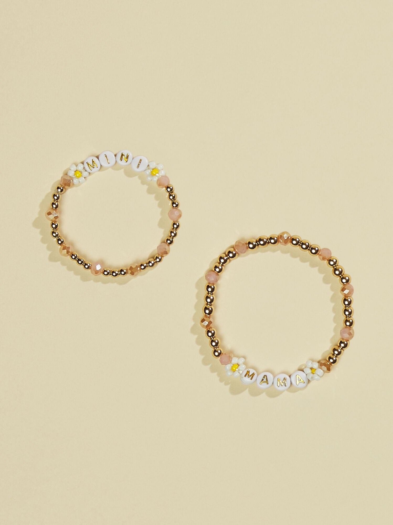  Mama & Mini Flower Bracelet Set