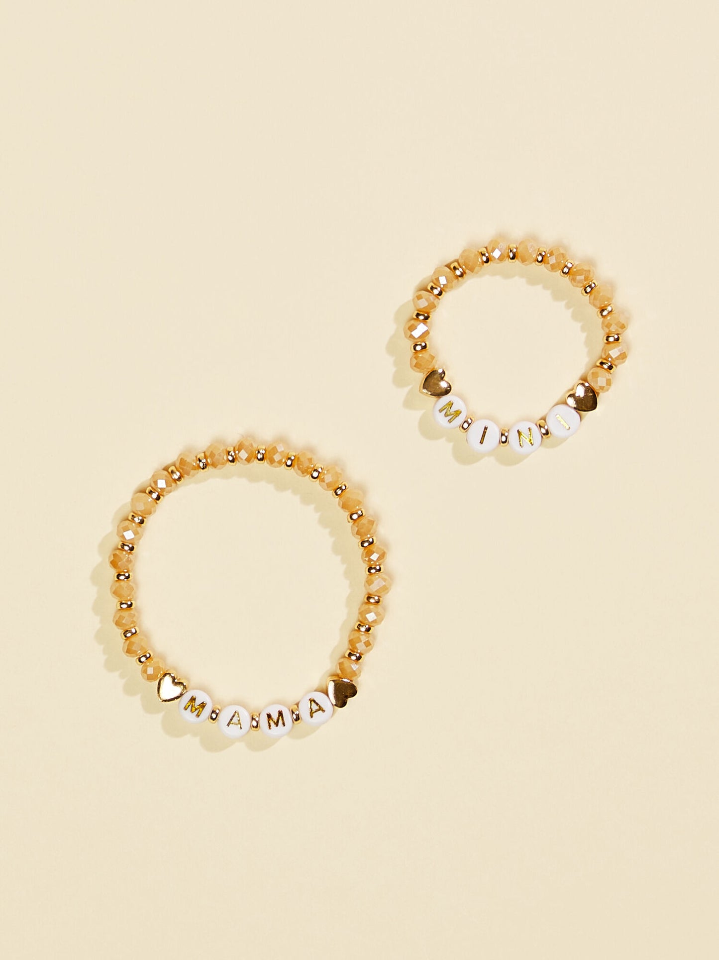  Mama & Mini Heart Bracelet Set