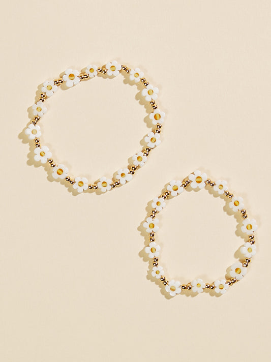  Mama & Mini Daisy Bracelet Set