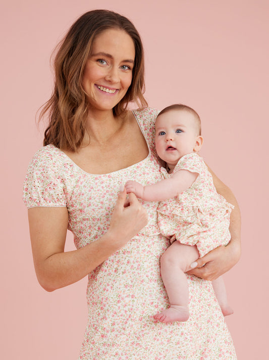  Emery Eyelet Floral Bubble