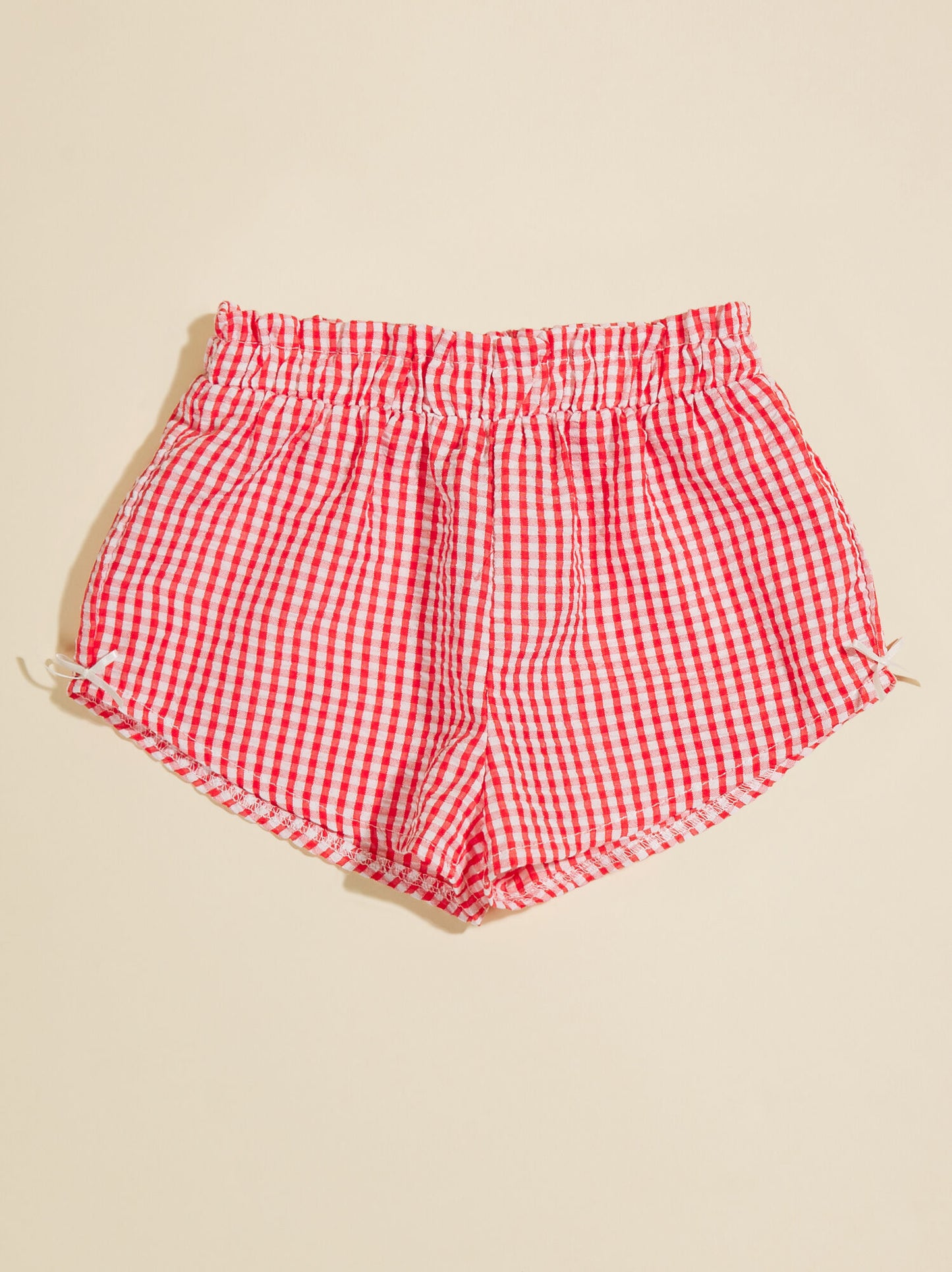 Gracelynn Gingham Bow Shorts