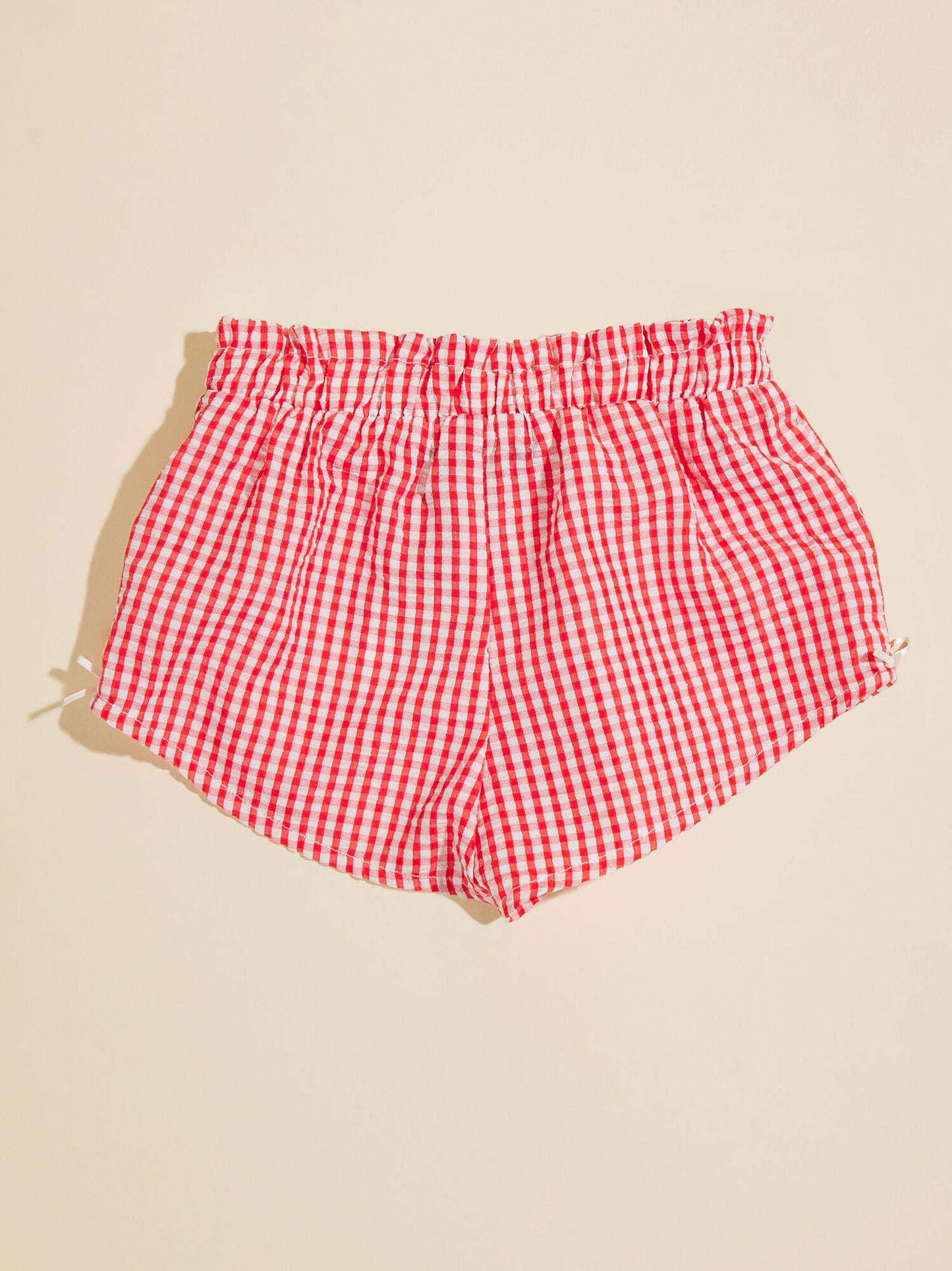  Gracelynn Gingham Bow Shorts