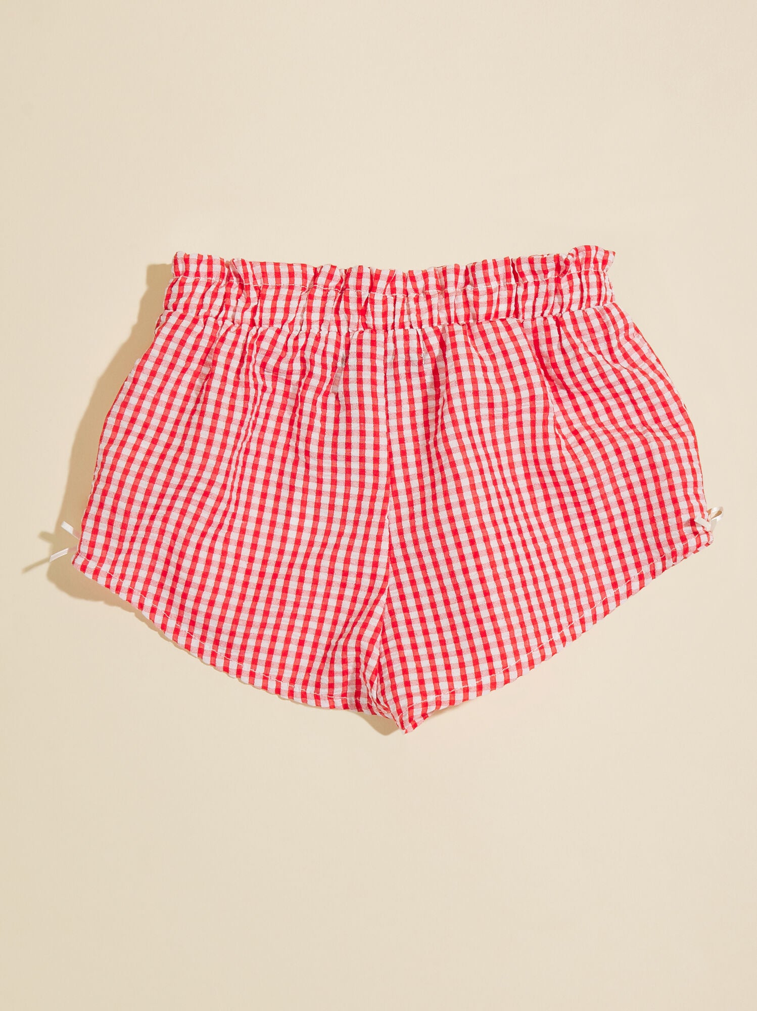 Gracelynn Gingham Bow Shorts