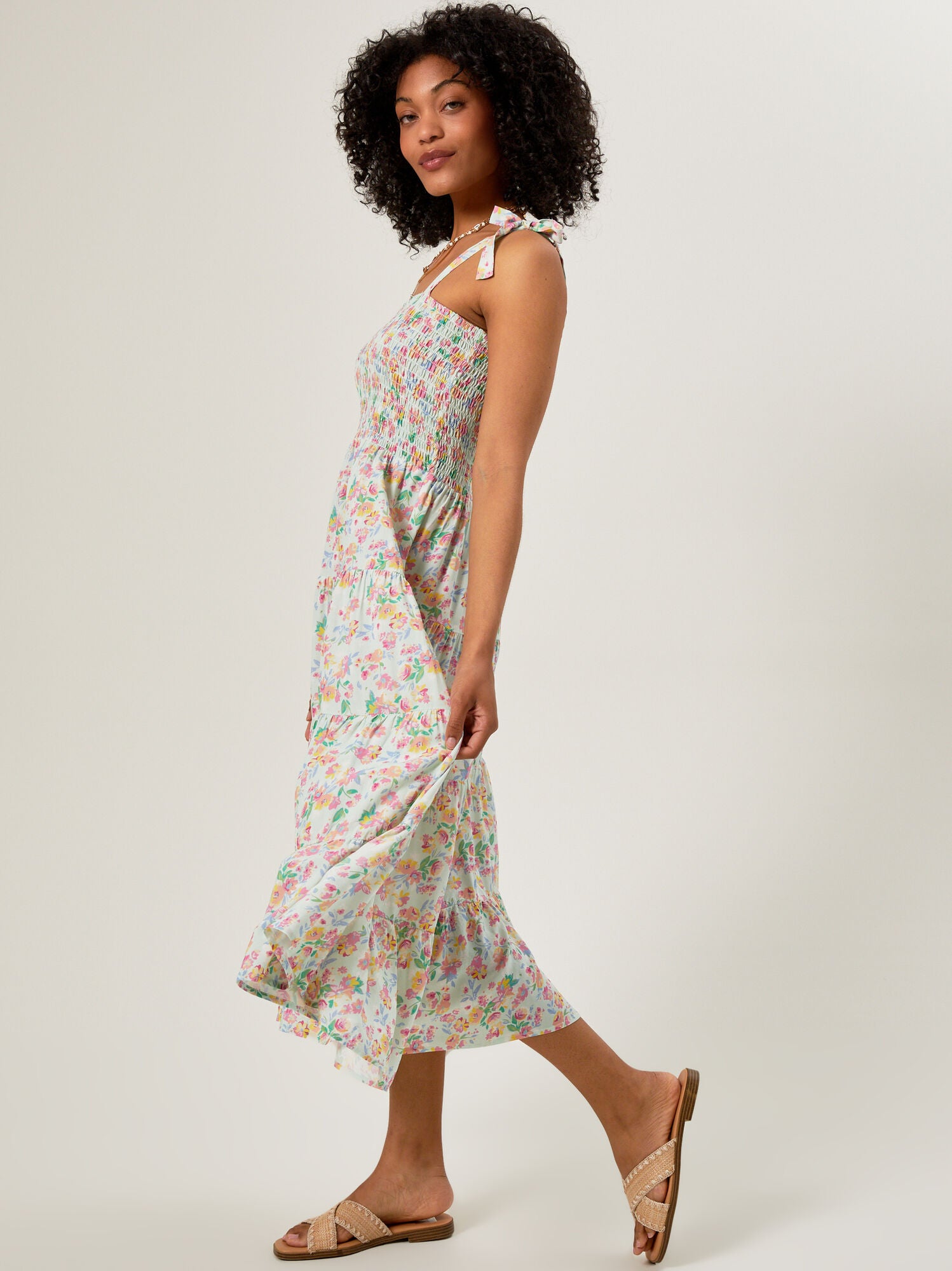  Peyton Floral Smocked Mama Dress