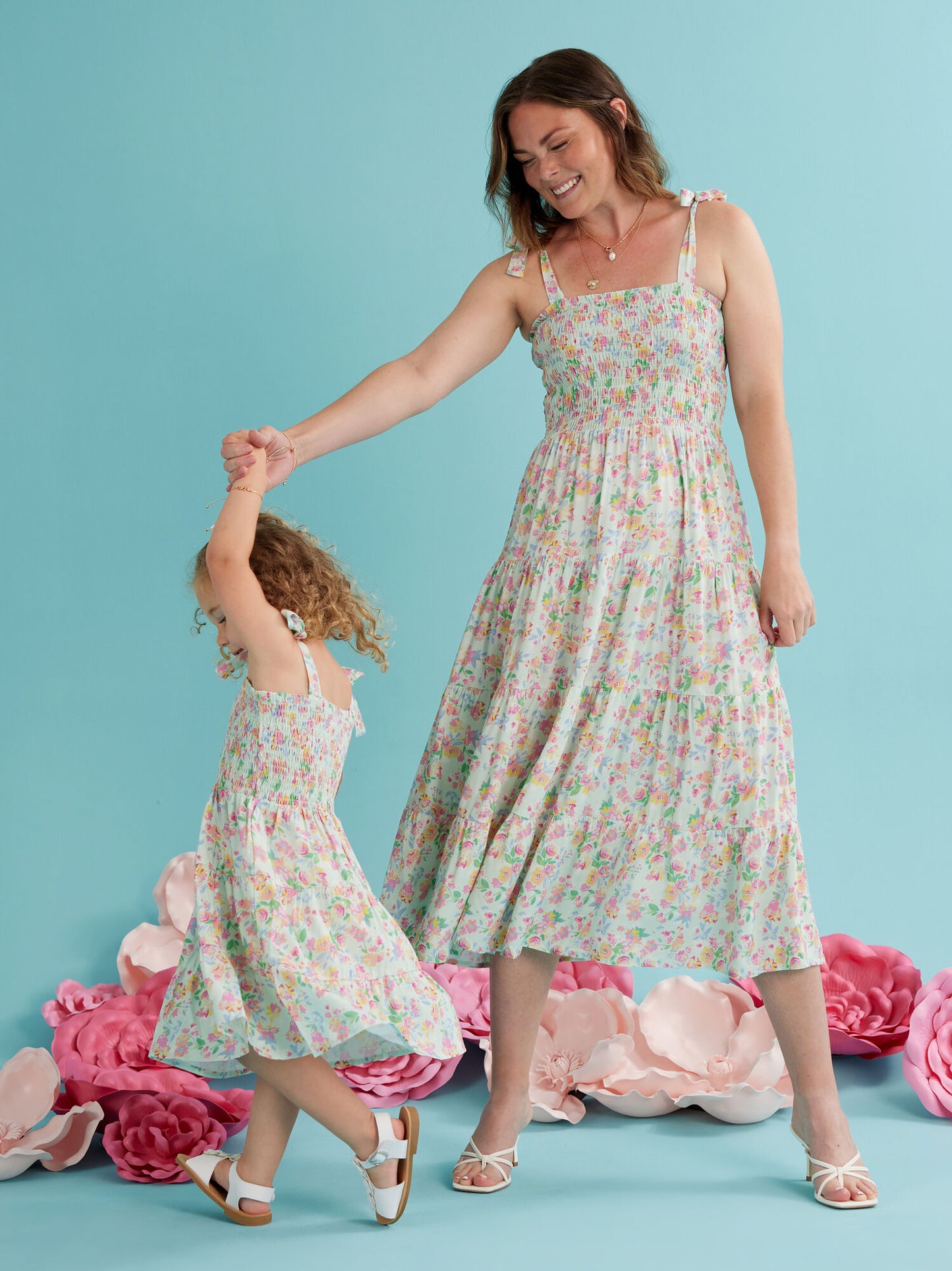  Peyton Floral Smocked Mama Dress