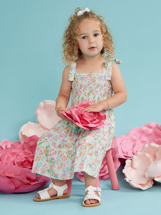  Peyton Floral Toddler Dress