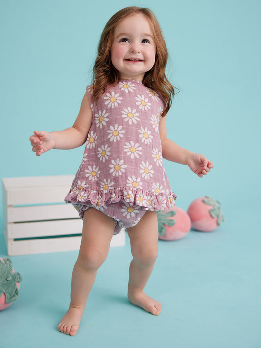  Adalee Daisy Ruffle Tank And Bloomer Set