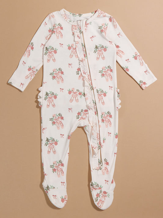  Ballet Shoes Ruffle Footie