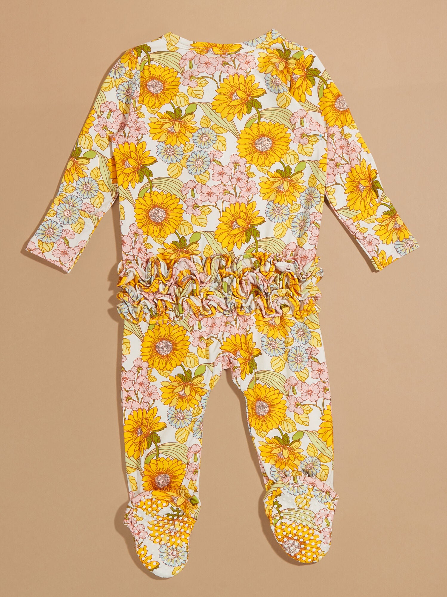  Senitra Sunflower Ruffle Footie