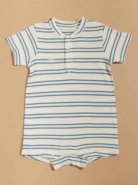  Blake Ribbed Striped Bubble