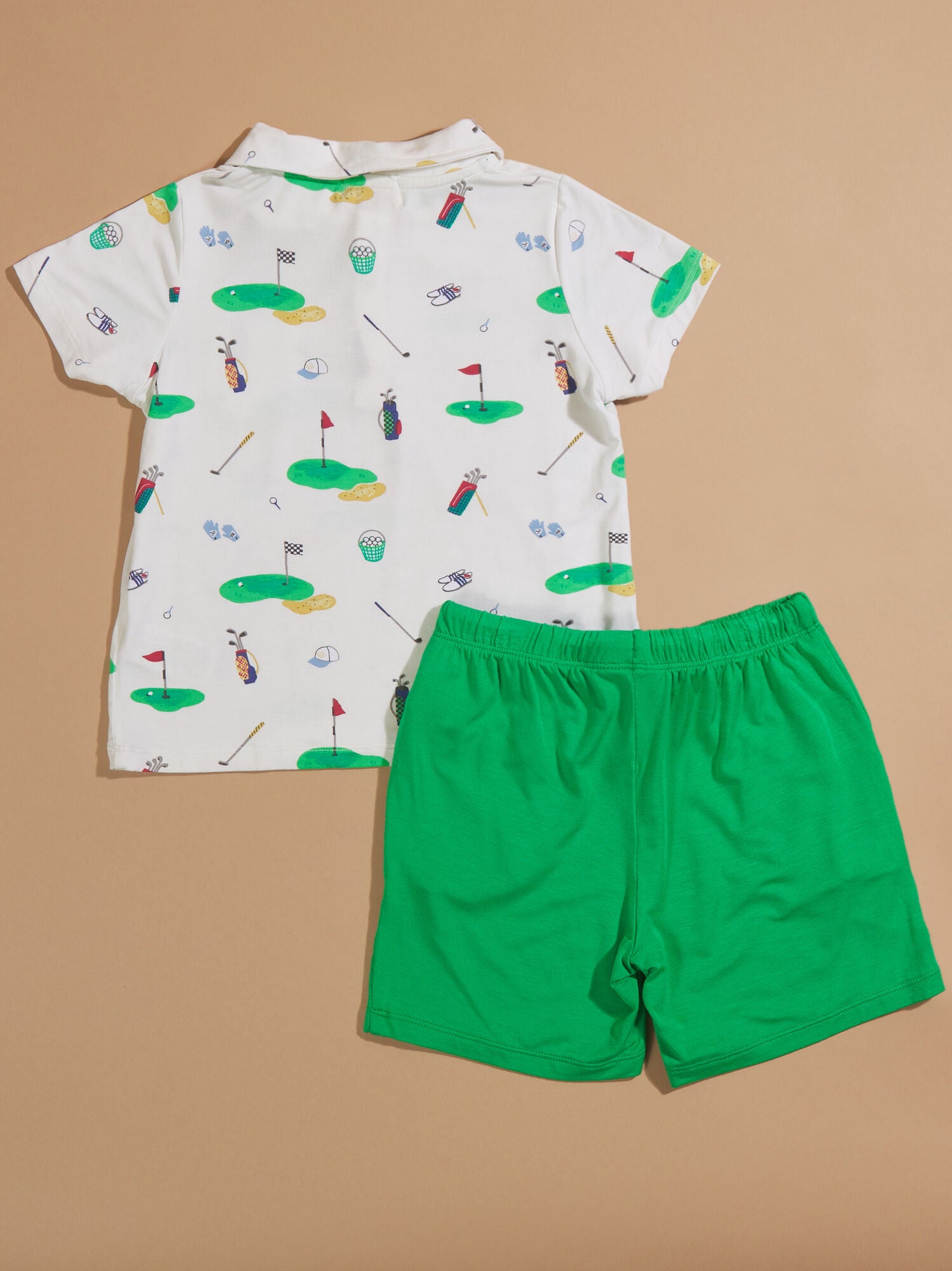  Golf Polo Top And Shorts Set