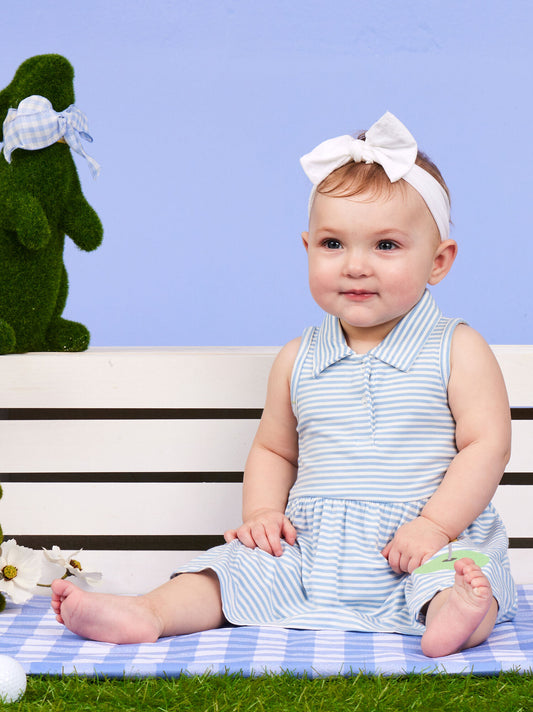  Tee Time Striped Bodysuit Dress