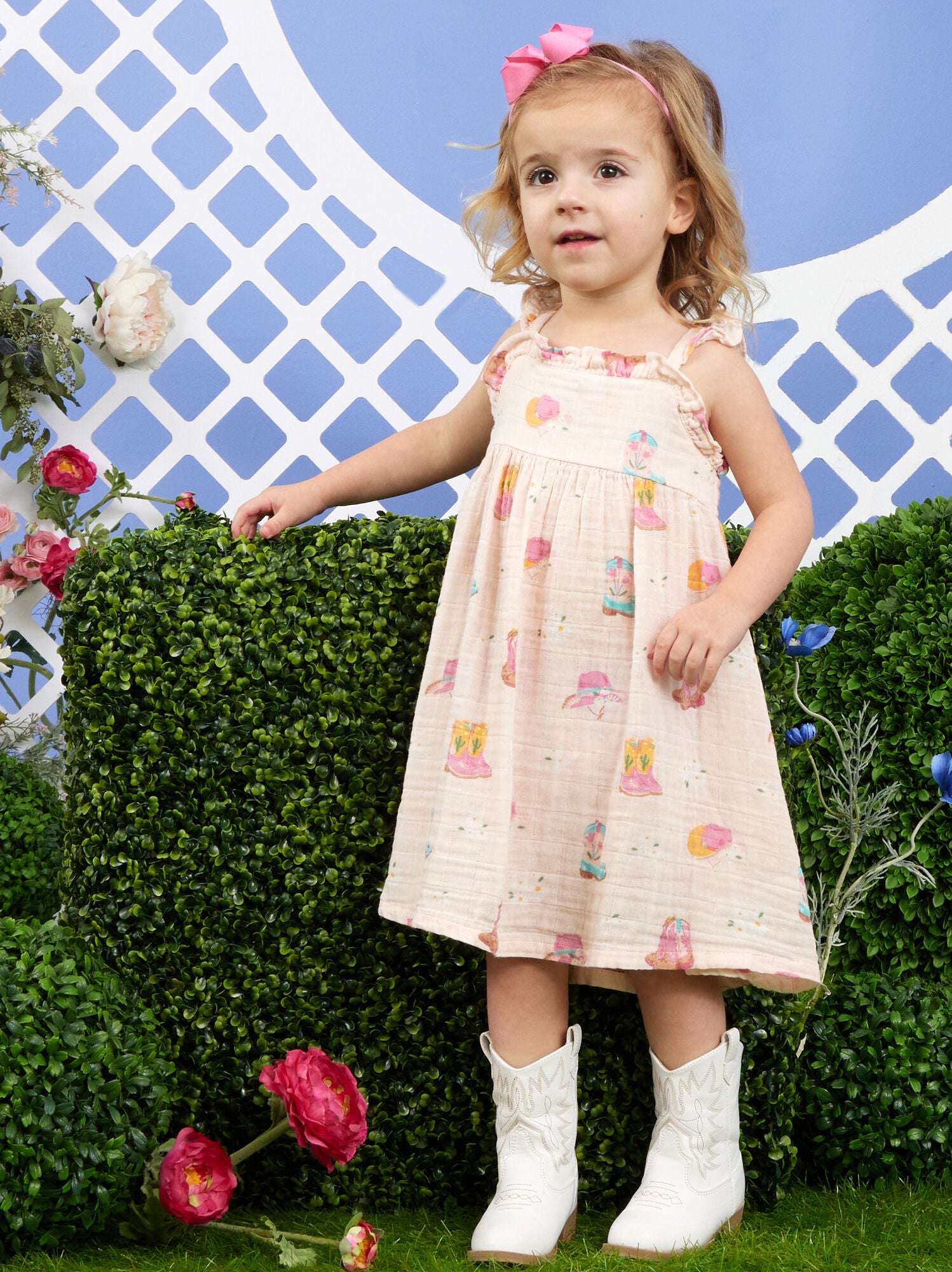  Coastal Cowgirl Ruffle Dress