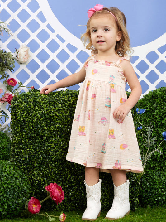  Coastal Cowgirl Ruffle Dress