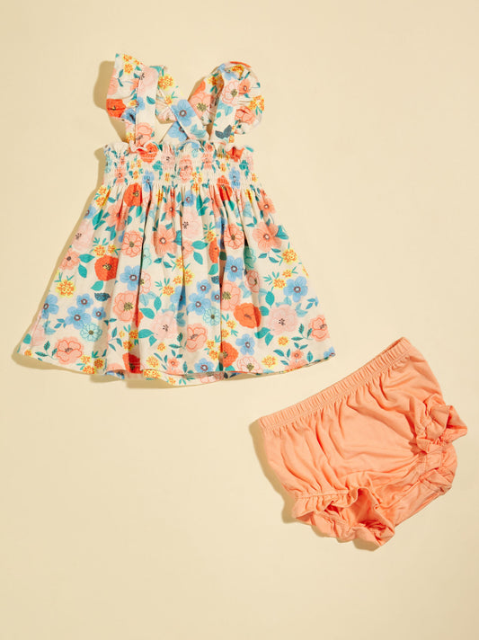  Emerson Floral Ruffle Tank And Bloomer Set
