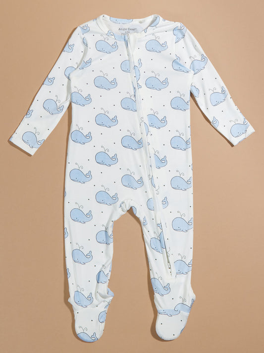  Bubbly Whale Footie