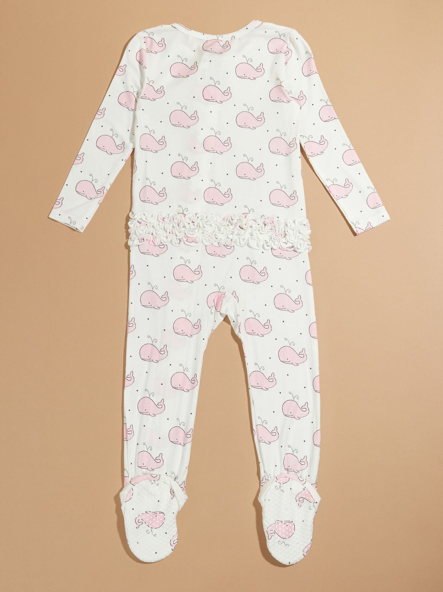  Bubbly Whale Ruffle Footie