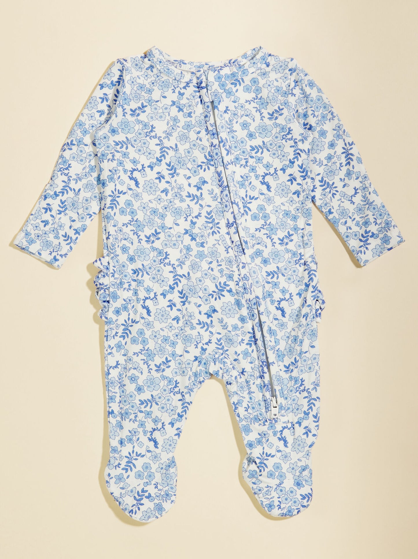  Calico Ruffle Footie
