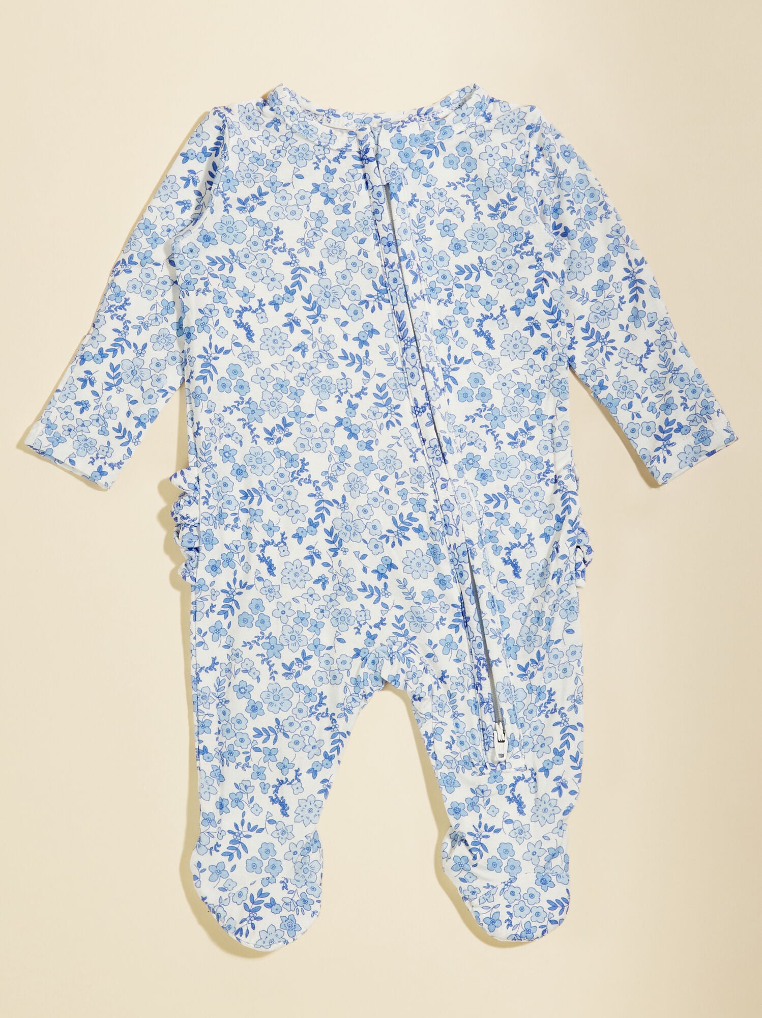  Calico Ruffle Footie
