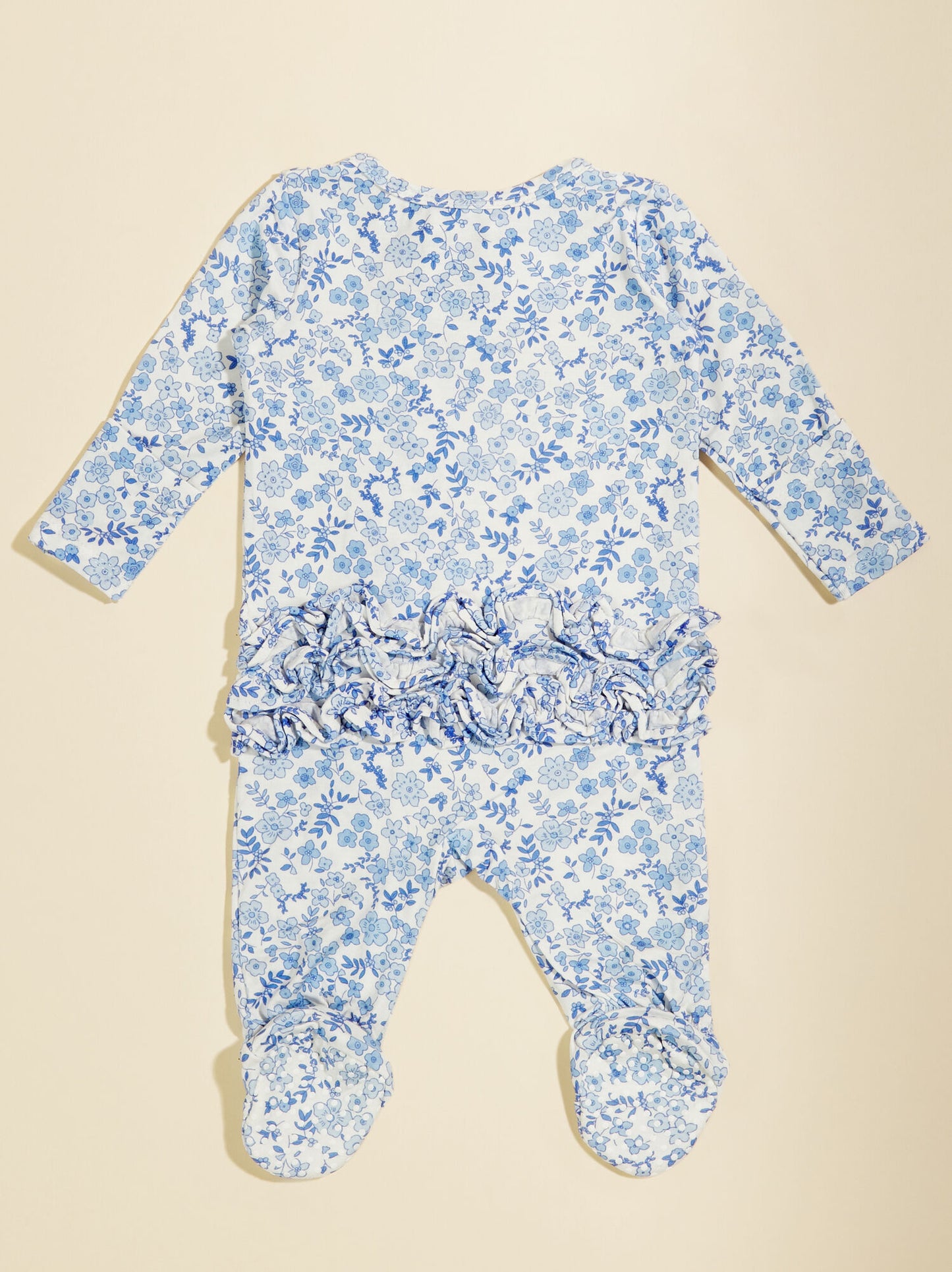  Calico Ruffle Footie