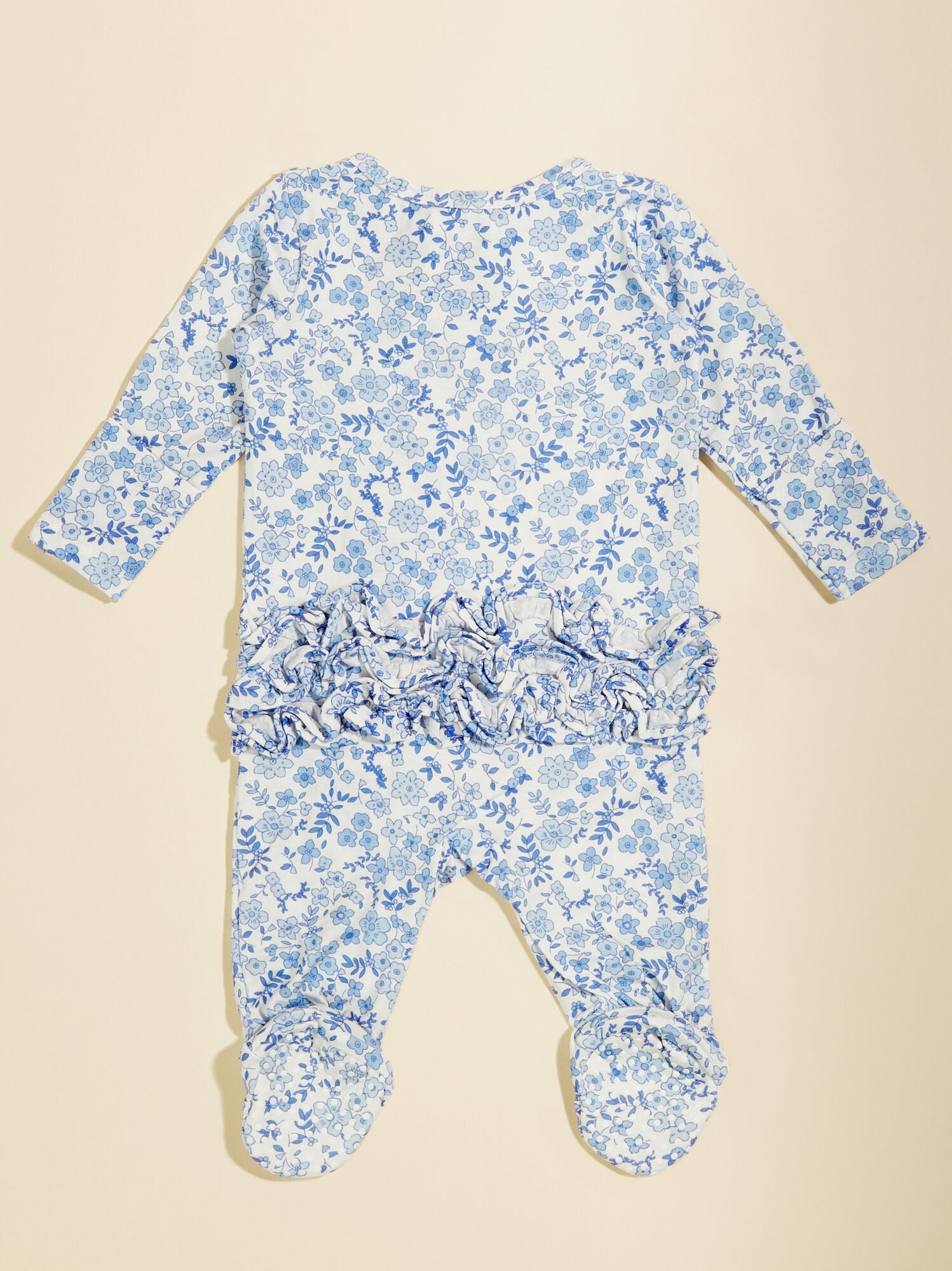  Calico Ruffle Footie