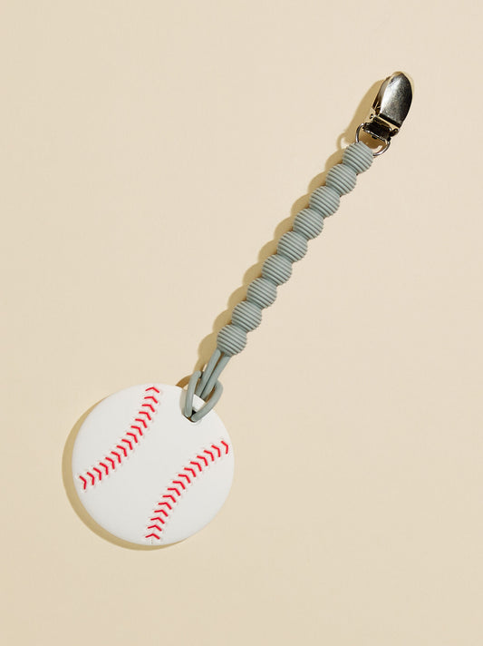  Baseball Clip On Teether By Mudpie