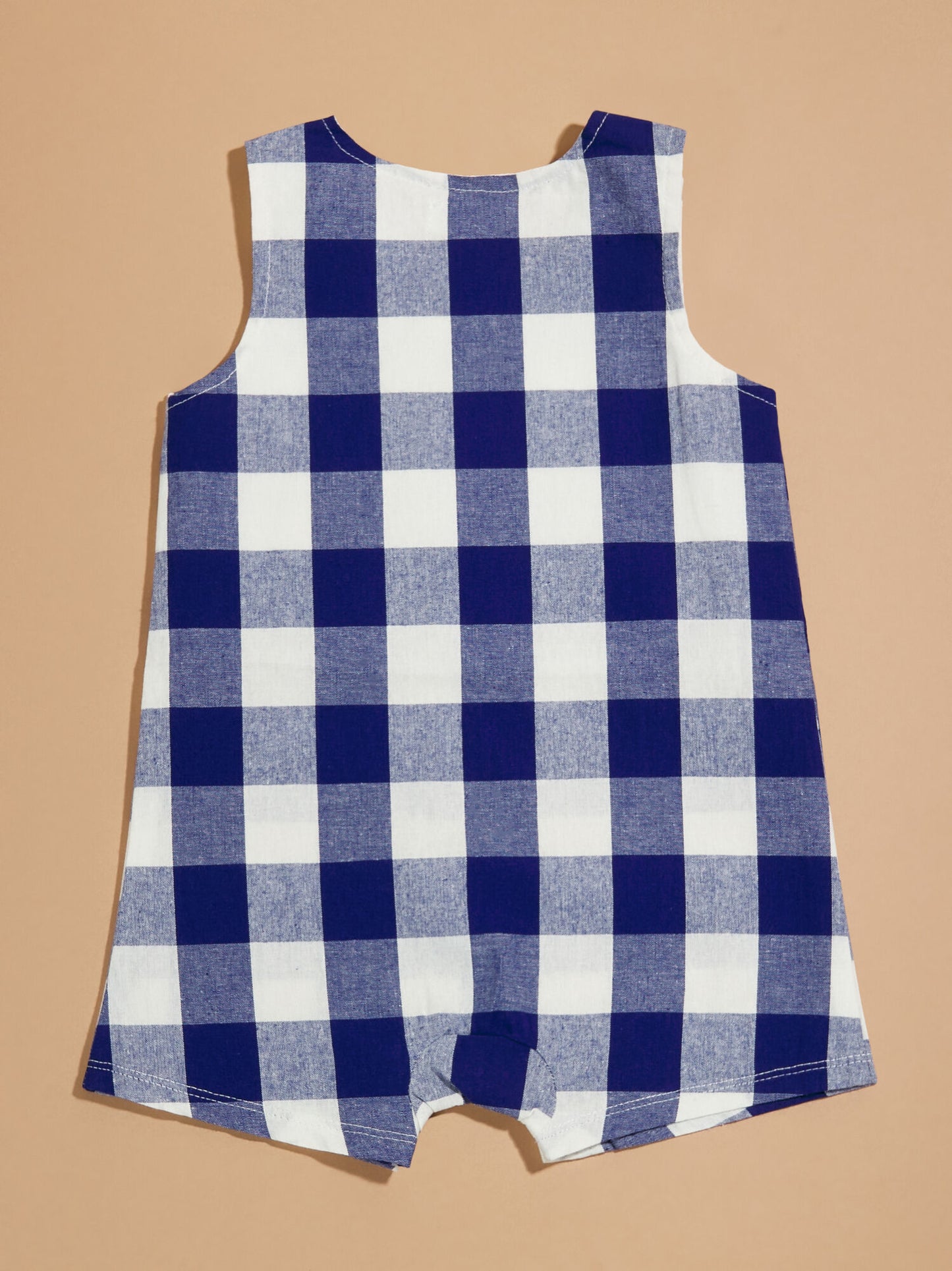  Brooks Gingham Romper By MudPie
