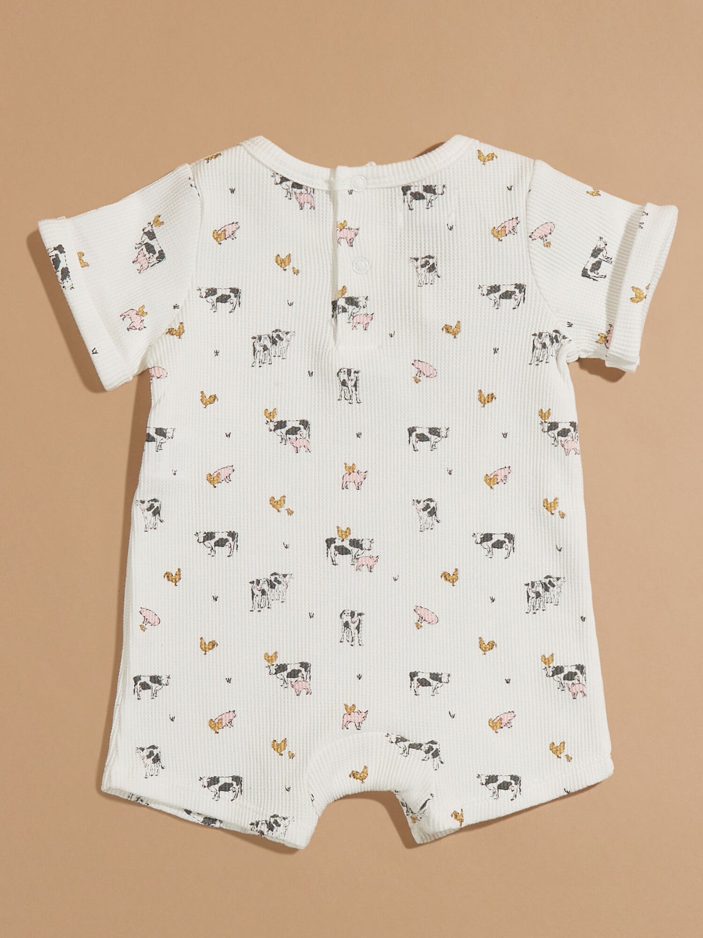  Cow Farm Waffle Jumper By Mudpie
