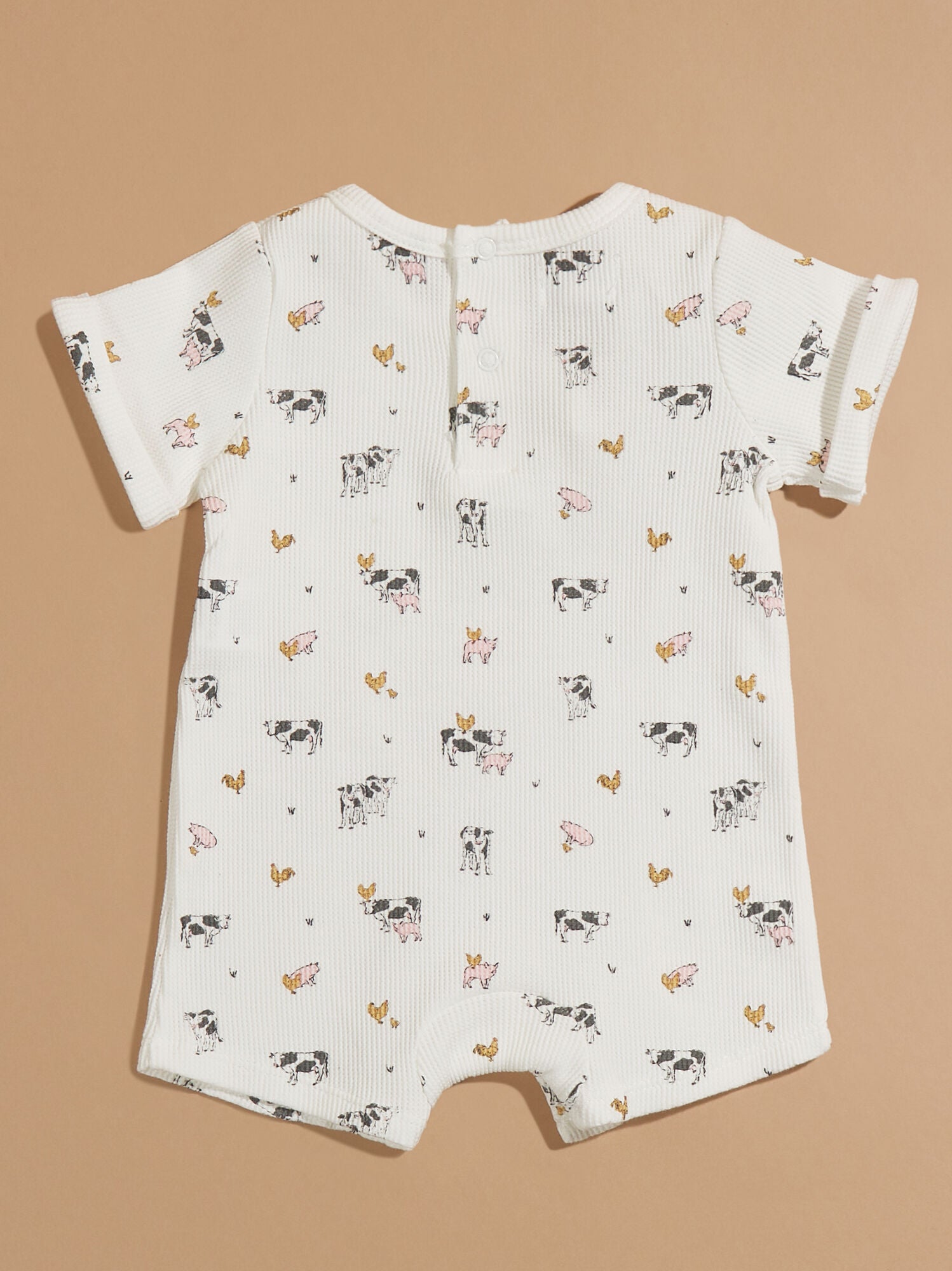  Cow Farm Waffle Jumper By Mudpie