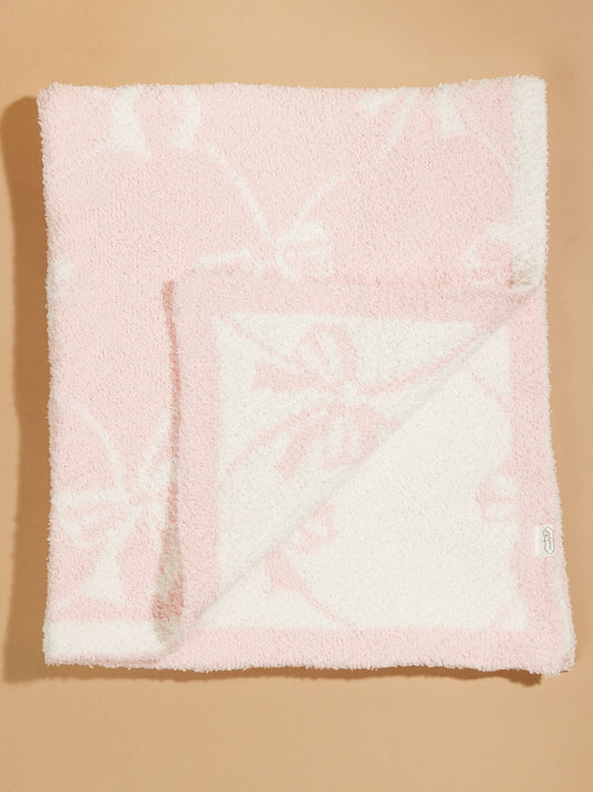  Bow Chenille Blanket By Mudpie