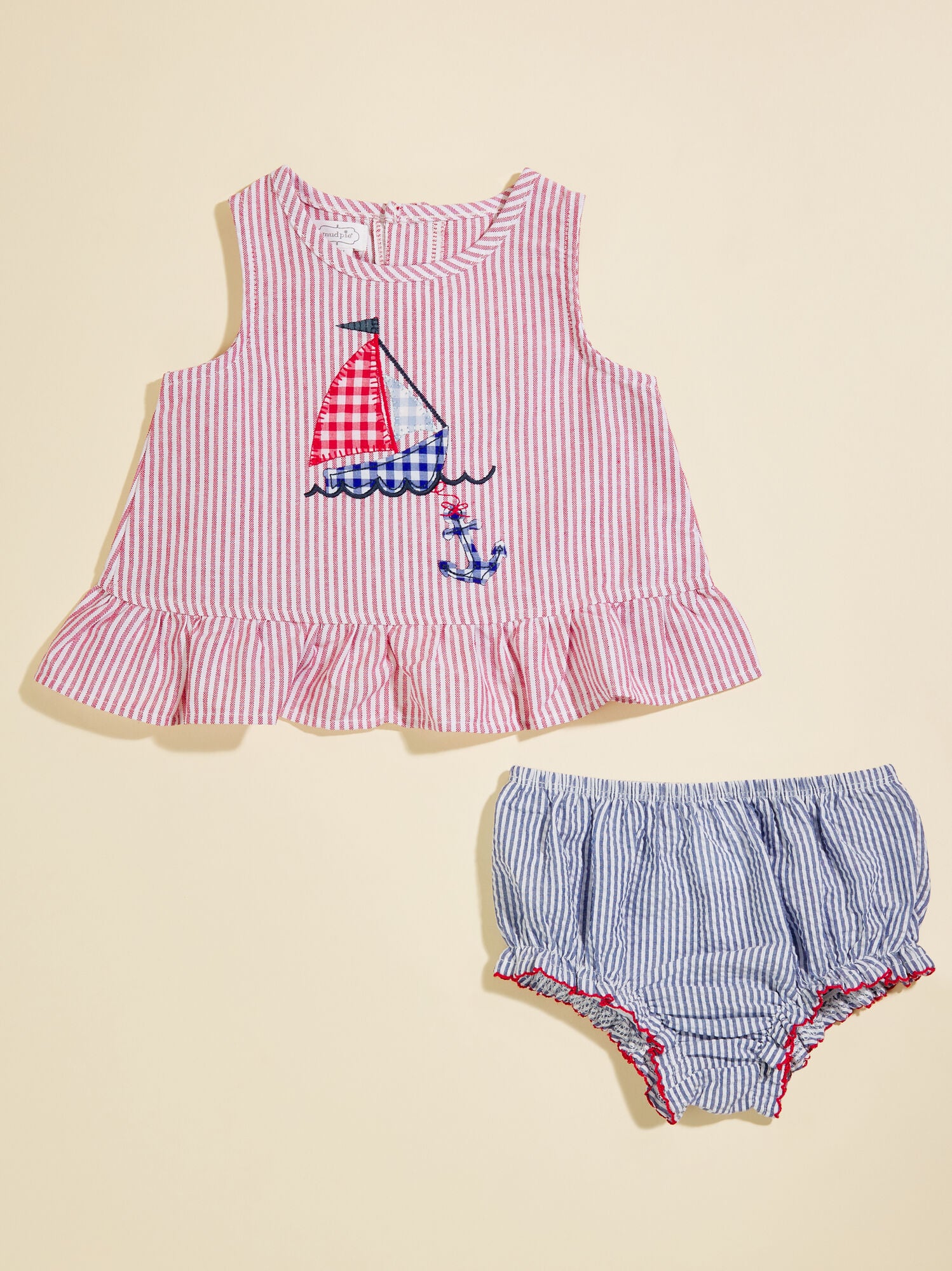  Sailboat Tank And Bloomer Set By MudPie
