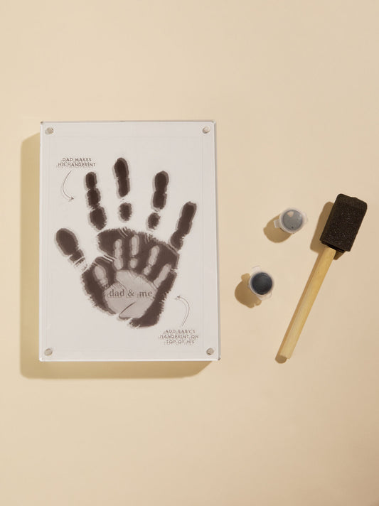  Dad Handprint Frame By Mudpie