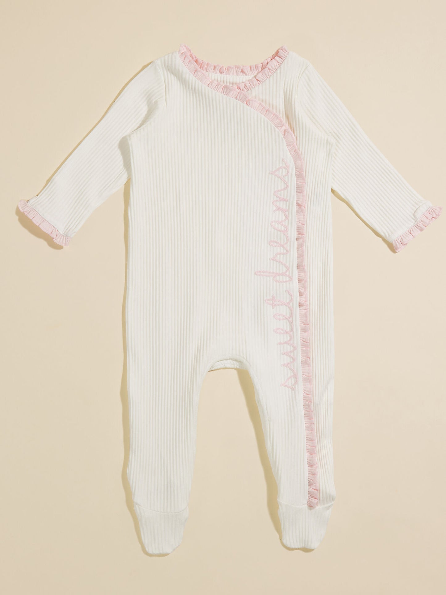  Sweet Dreams Ribbed Footie By Mudpie