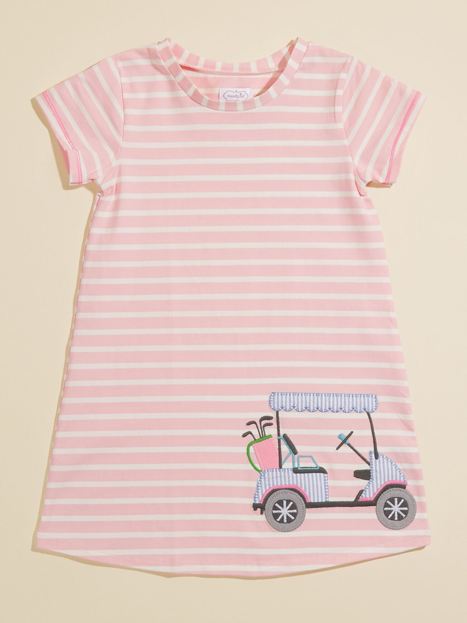  Golf Striped T-Shirt Dress By Mudpie