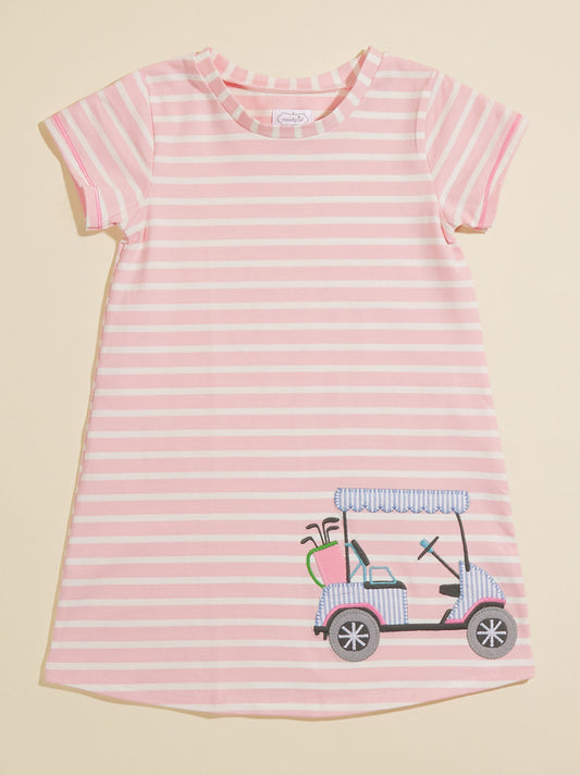  Golf Striped T-Shirt Dress By Mudpie