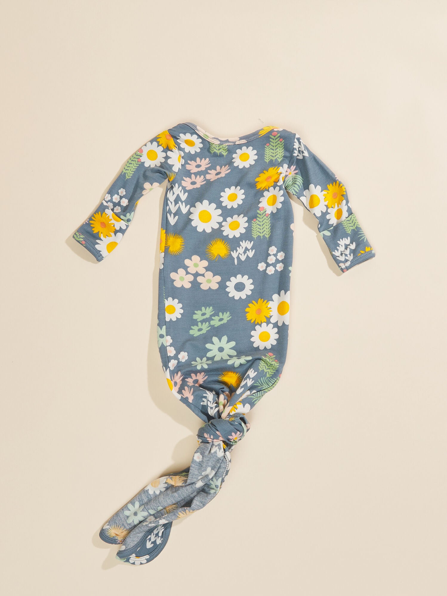  Blue Daisy Knot Gown & Hat Set