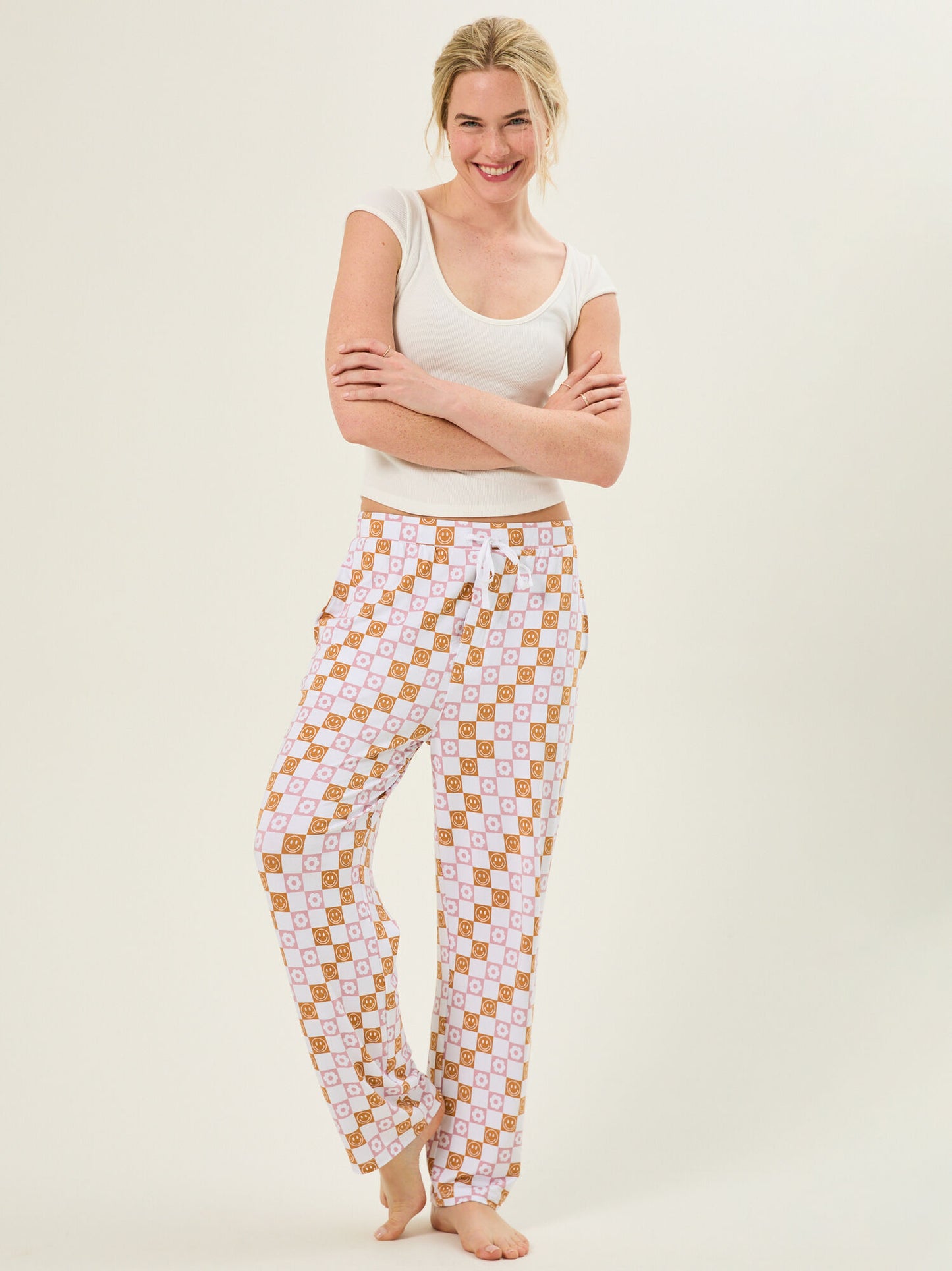  Retro Smiley Mama Pants