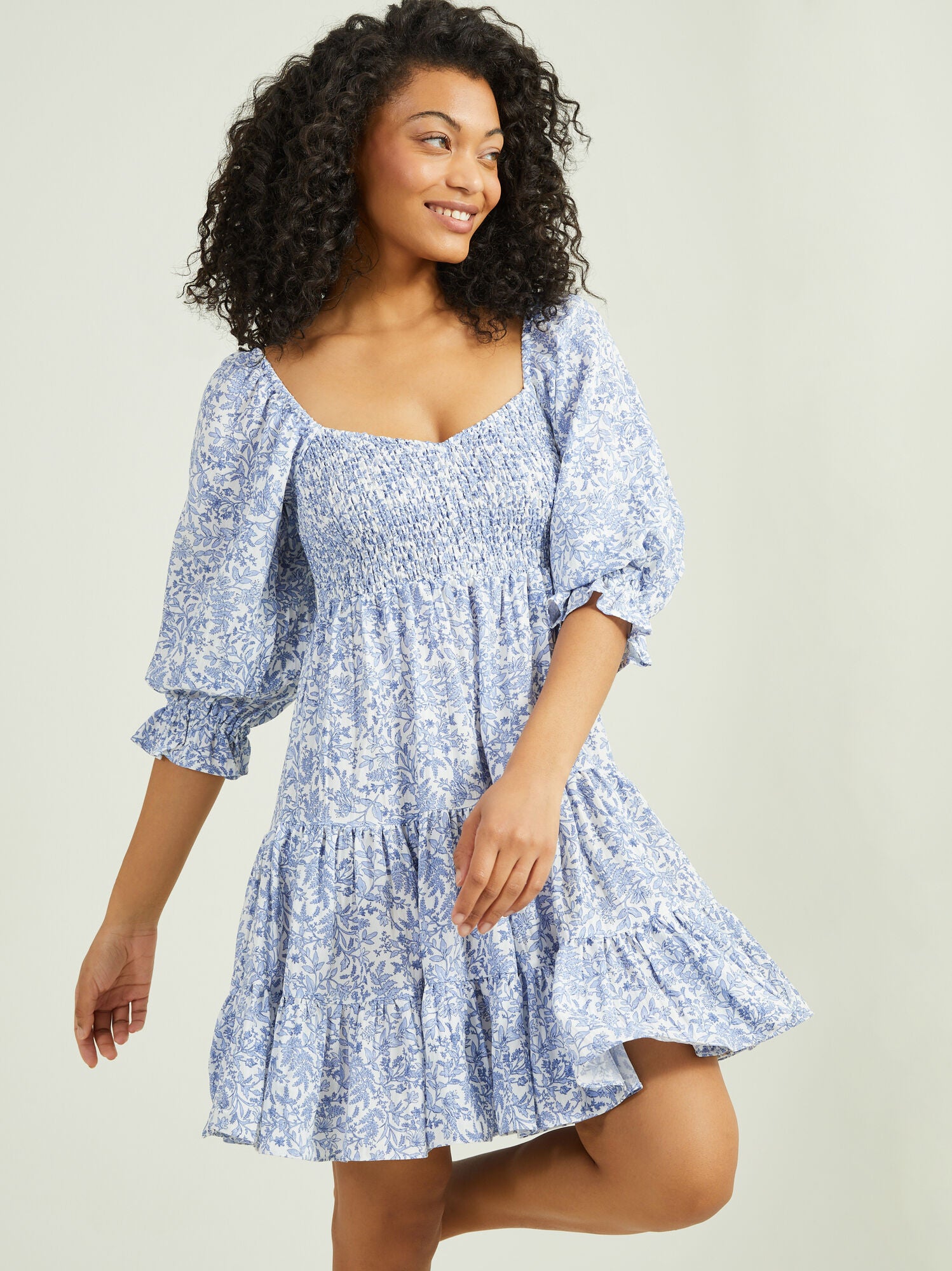  Evelyn Floral Mama Dress