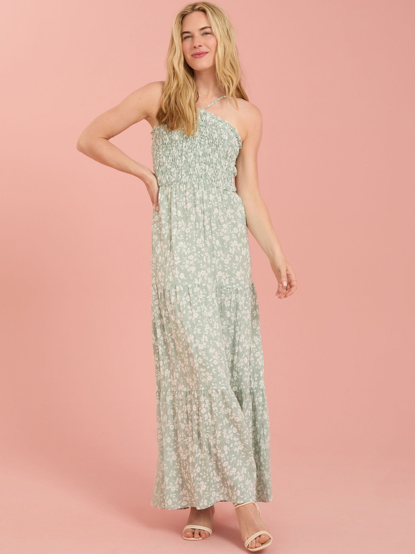  Camila Floral Smocked Mama Dress