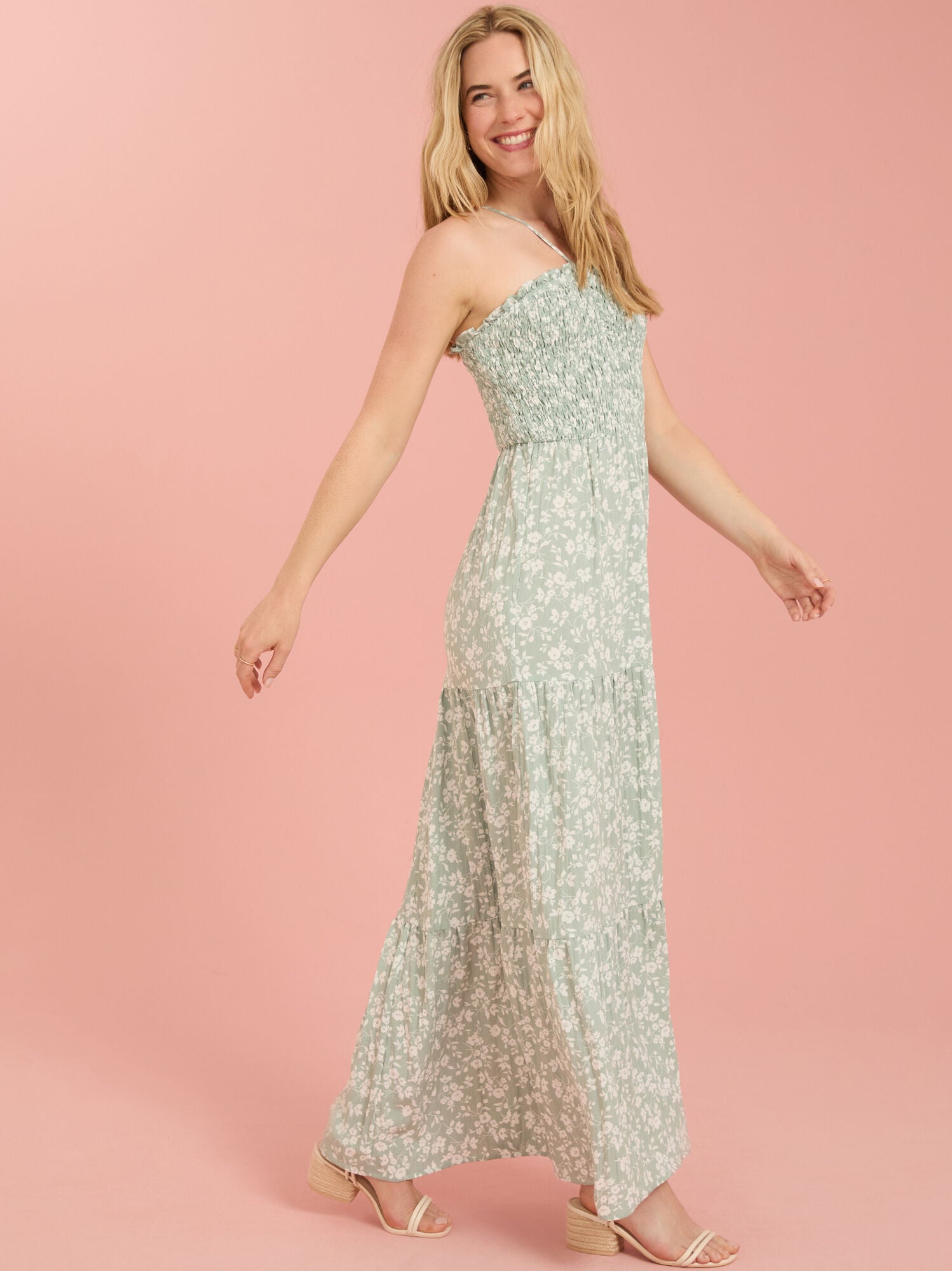  Camila Floral Smocked Mama Dress